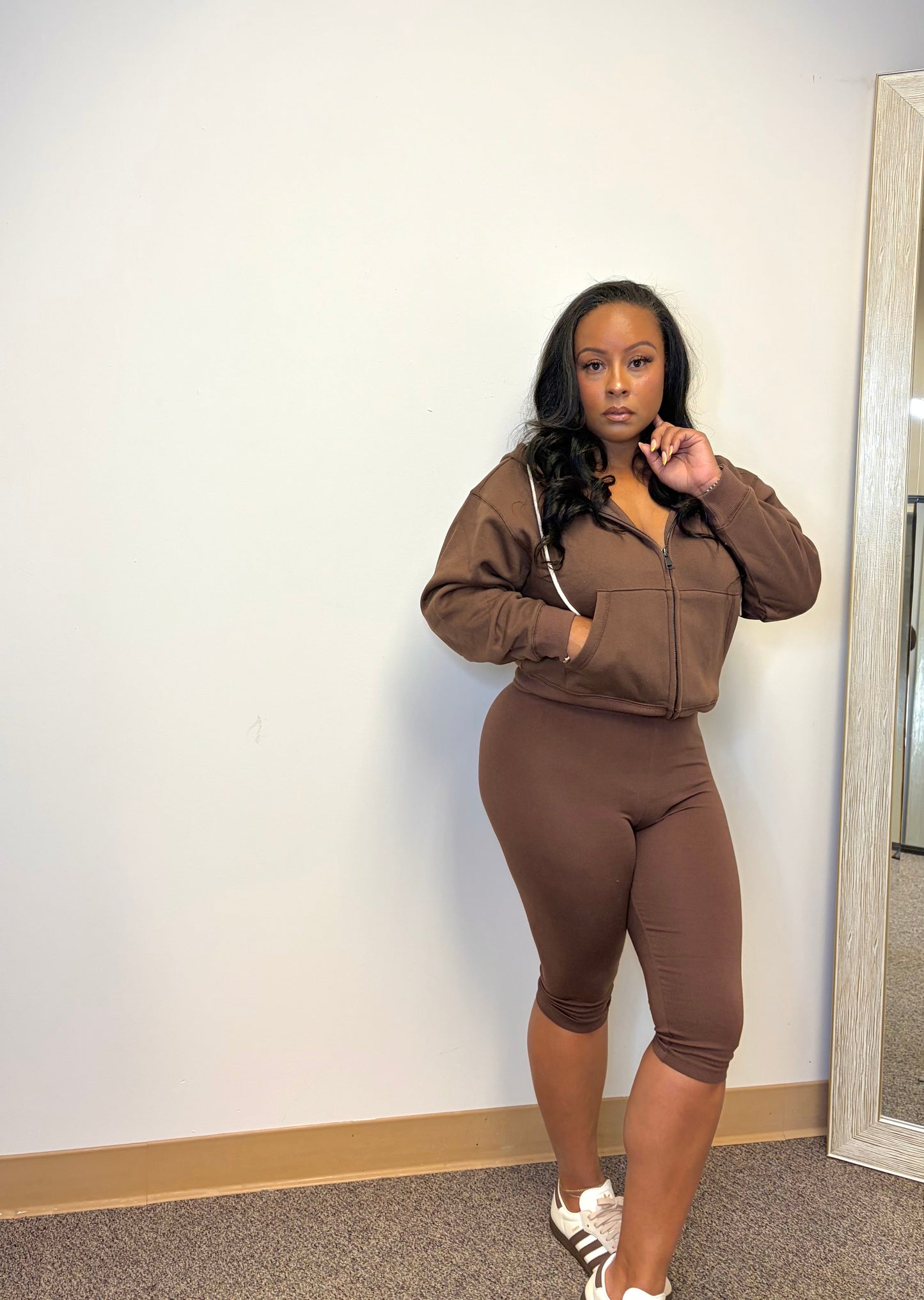 Adele Capri Set Brown