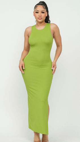June Maxi Dress Lime Green